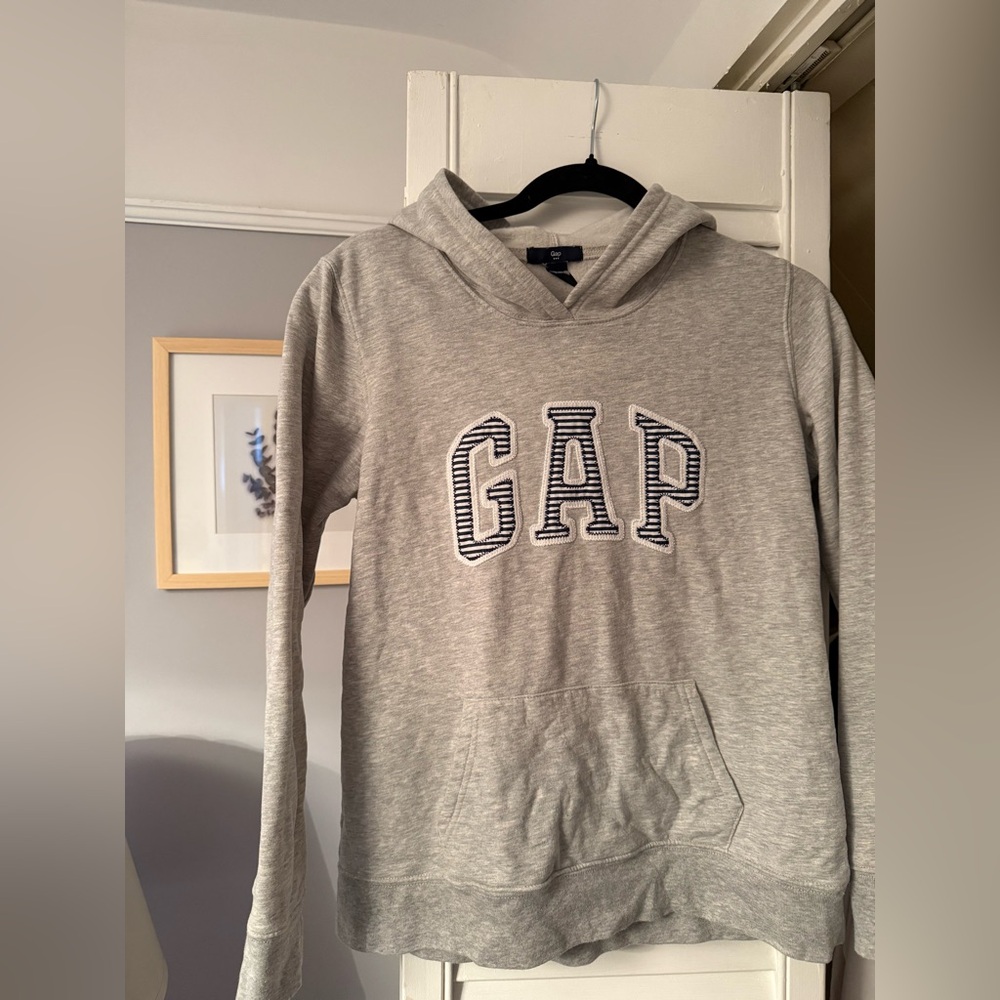 GAP Light Gray Logo Hoodie